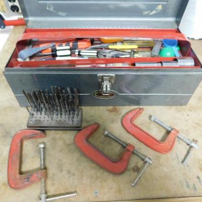 Dunlap Metal Tool Box with Tools