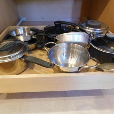 Collection of Pots and Pans with Lids