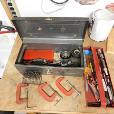 Dunlap Metal Tool Box with Tools