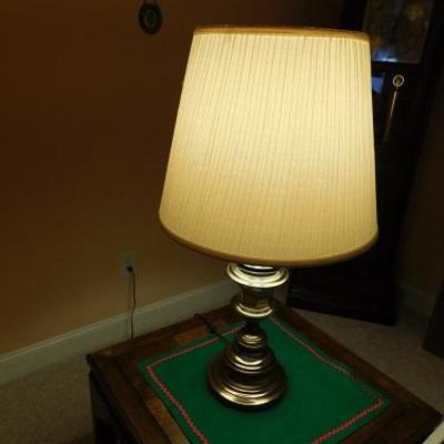 One Item of Two Brass Base Lamp 30