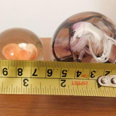 Set of Glass Paper Weights Larger by Caitheness Scotland