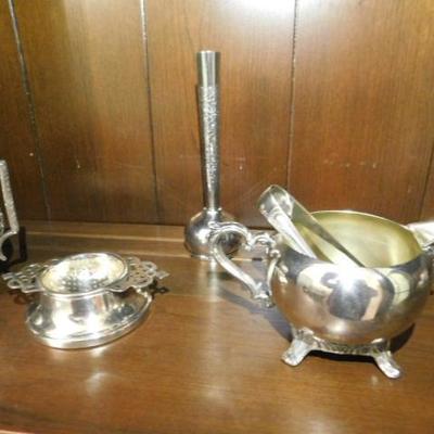 Collection of English Silver Plate Bowls and Servers