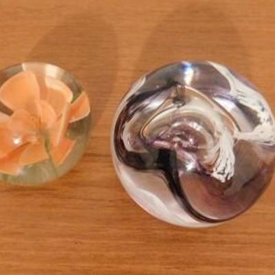 Set of Glass Paper Weights Larger by Caitheness Scotland