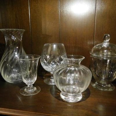 Collection of Glass and Crystal Pieces