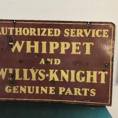 Whippet Service and Parts sign