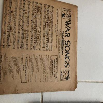 Sheet music and old books/magazines