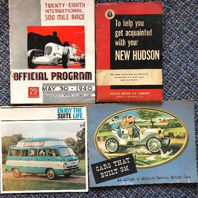 Vintage Car Brochures and Misc.