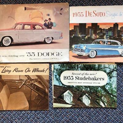 Vintage Car Brochures