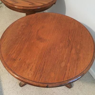 Lot 20 - Pair of Sturdy End Tables 