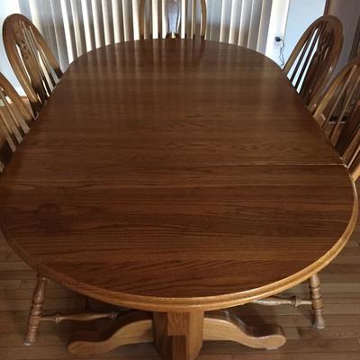 Lot 9 - Dining Table and Six Chairs