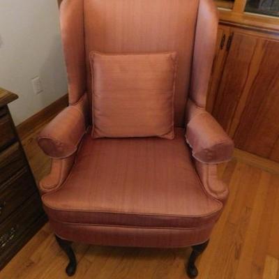 Perfection Collection Queen Anne Style Wing Back Chair