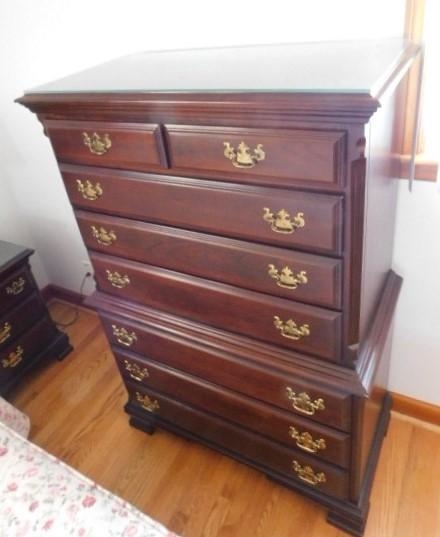 Sumter Cabinet Company 2 Over 6 Solid Cherry Designer Highboy