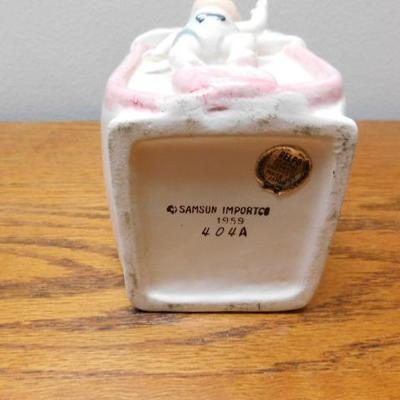 Vintage Relpo Samson Import 1959 Ceramic Baby and Diaper Pin Planter 6