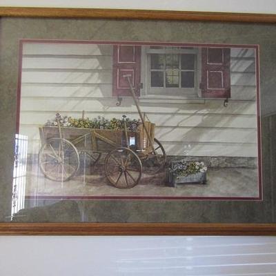 Country Pull Wagon Full of Flowers Print by Dan Campanelli 37