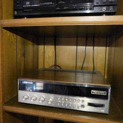 Stereo Set Realistic Turntable and Reciever Plus Tape Player and Sony CD