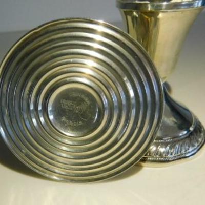 Set of Weighted Sterling Candle Holders