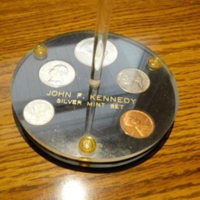 JFK Silver Mint Set Note Post