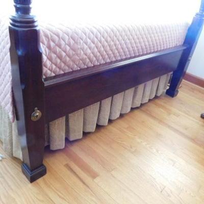 Sumter Cabinet Co.  Solid Cherry Queen Poster Rice Bed Frame (No Mattress)