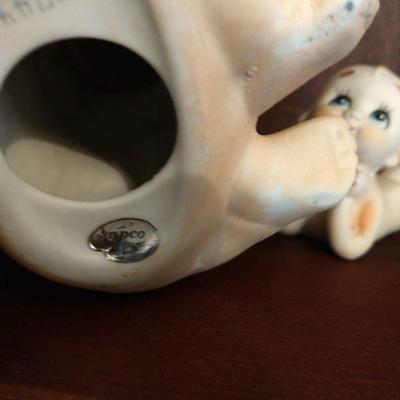 Set of Three NAPCO Piano Babies Including the Larger as a Coin Bank
