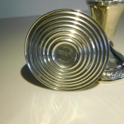 Set of Weighted Sterling Candle Holders