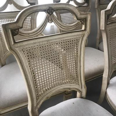 Lot 24 - Nine Cane Back Dining Chairs