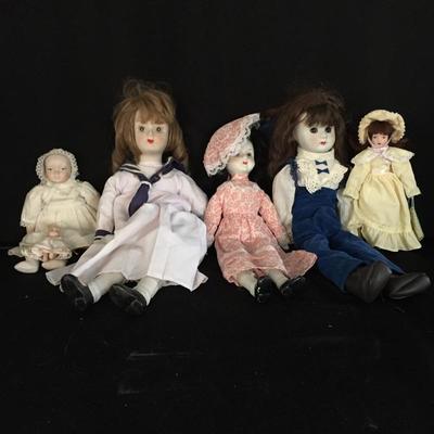 Lot 29 - Six Porcelain Dolls