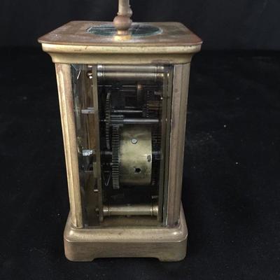 Lot 56 - Brass Carriage Clock With Alarm