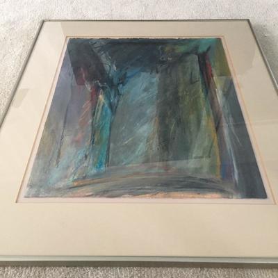 Lot 78 - Pair of Oil Pastels by Leslie Shaw