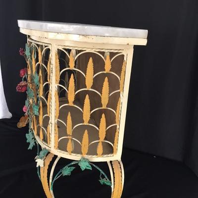 Lot 3 - Marble Topped Garden Table