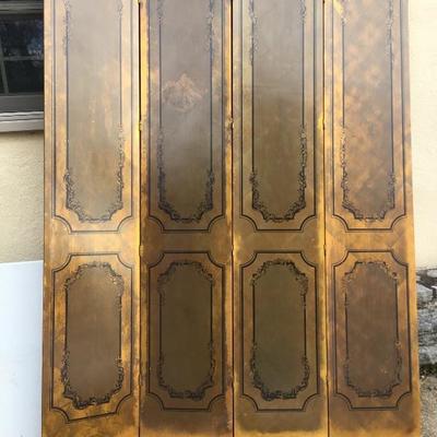 Lot 118 - Pair of  Four Section Room Dividers