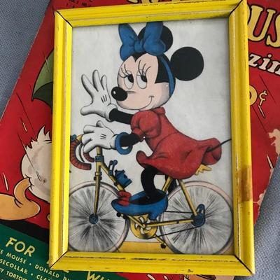 Lot 155 - April 1937 Mickey Mouse Comic and Print 