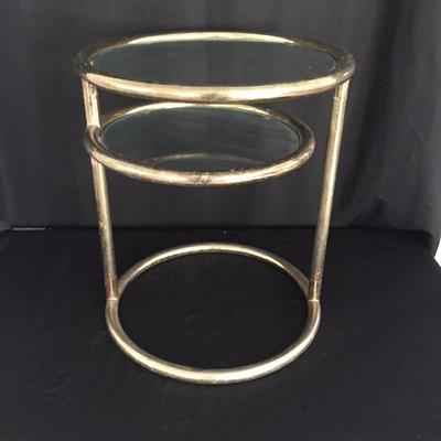 Lot 10 - Tiered Glass Top Table