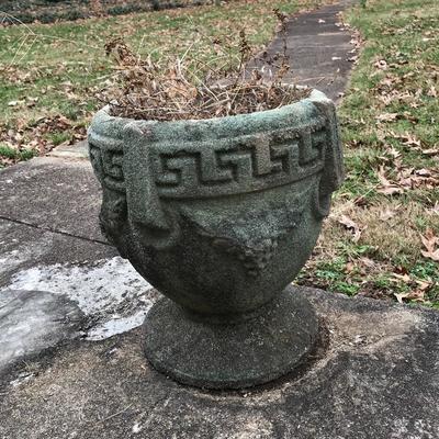 Lot 85 - Two Matching Designer Stone Grecian Urns
