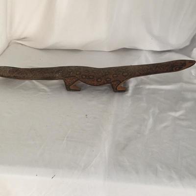 Lot 73 - Carved Wooden Lizard and Spike Bug