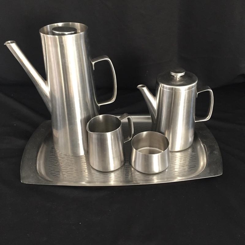 Lot 64 Old Hall Stainless Tea Set