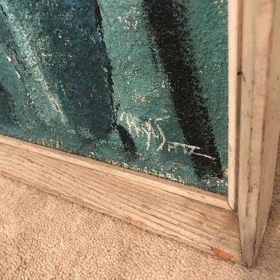 Lot 57 - Signed Mid-Century Painting by Phyl Spatz