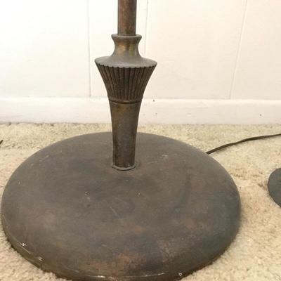 Lot 142 - Two Vintage Metal Lamps