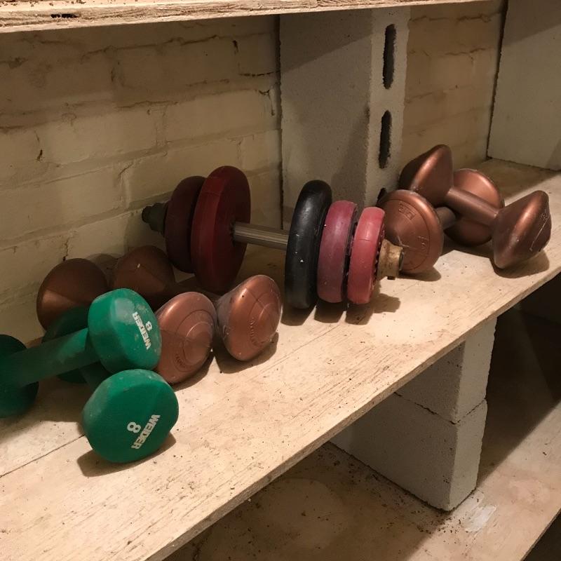Lot 230 Home Gym Weights and Bars