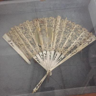 Lot 114 - Pair of Asian Style Folding Fans