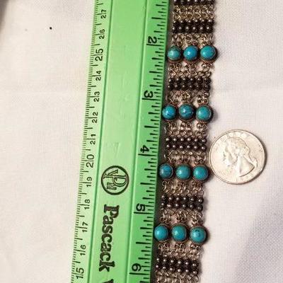 Turquoise sterling bracelet