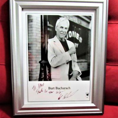 Signed Autograph Photo of Army Verteran and Composer Burt Bacharach 13.5