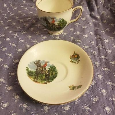 Duchess Fine Bone China Cup & Saucer Canada Horse 