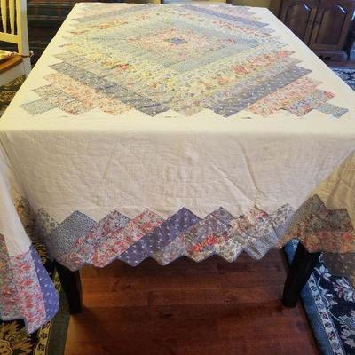 Old Hand Made Quilt 68"x83" 