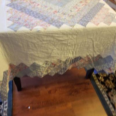 Old Hand Made Quilt 68"x83" 