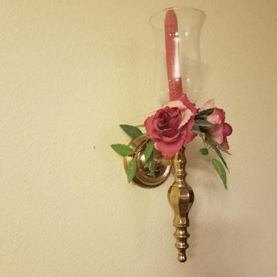 Decrotive Brass Candle Wall Sconces 