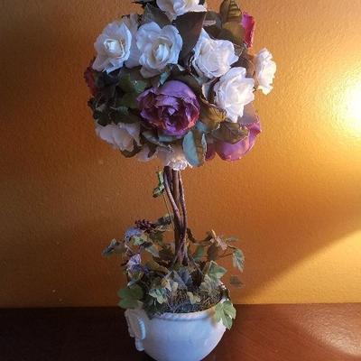Decorative Silk Flowers & Pot Decor 