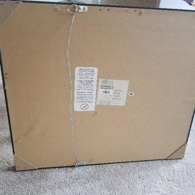 Square Framed Mirror Beveled Edge Glass 22x26