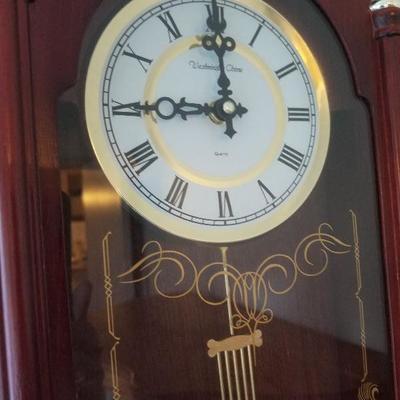 Westminster Chime Quartz Battery Operated Wall Clock