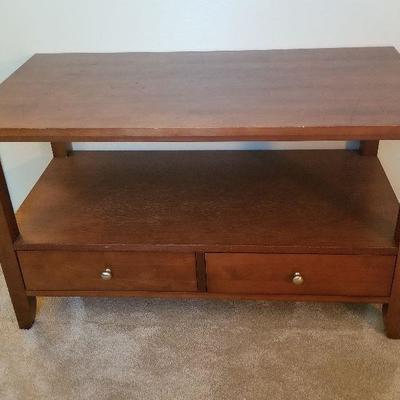 TV Table With 2 drawers for storage 