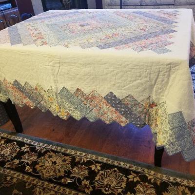 Old Hand Made Quilt 68"x83" 